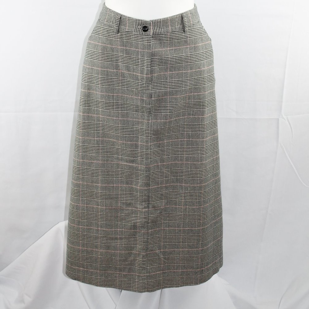 L.L. Bean Skirt 10 Plaid A-Line Pockets Lined NEW